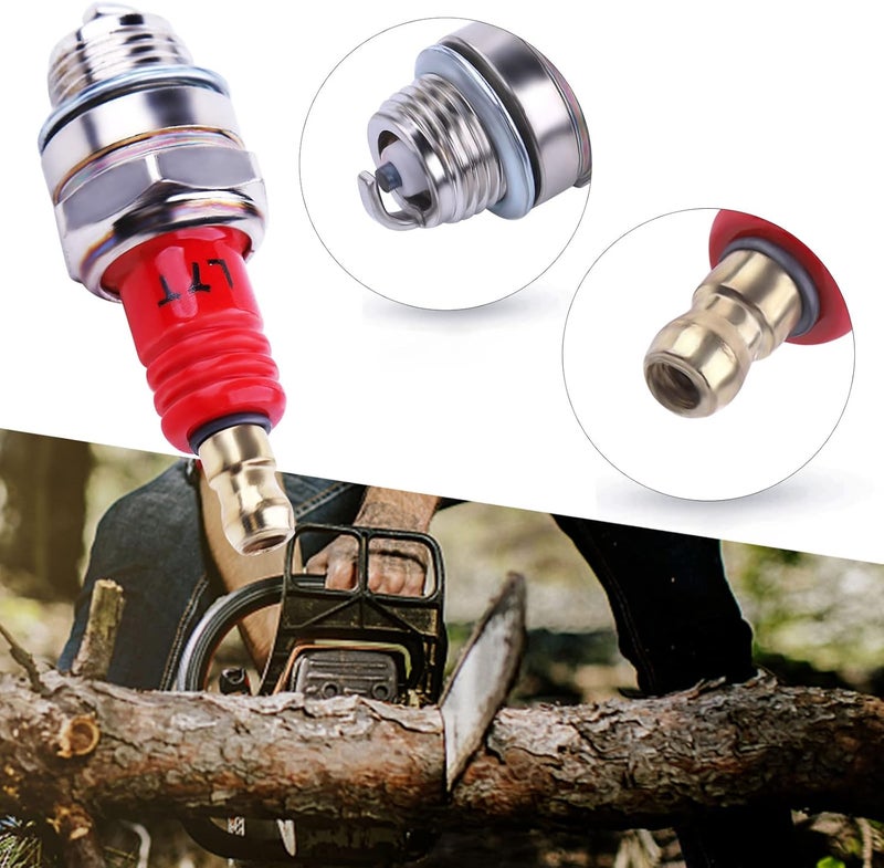 Atunee 3 Pack L7T Spark Plug for 2-Stroke Small Engine for Husqvarna 33cc 43cc 47cc 49cc Chainsaw Trimmer Lawn Mower Chainsaw Trimmer Blower - Image 3
